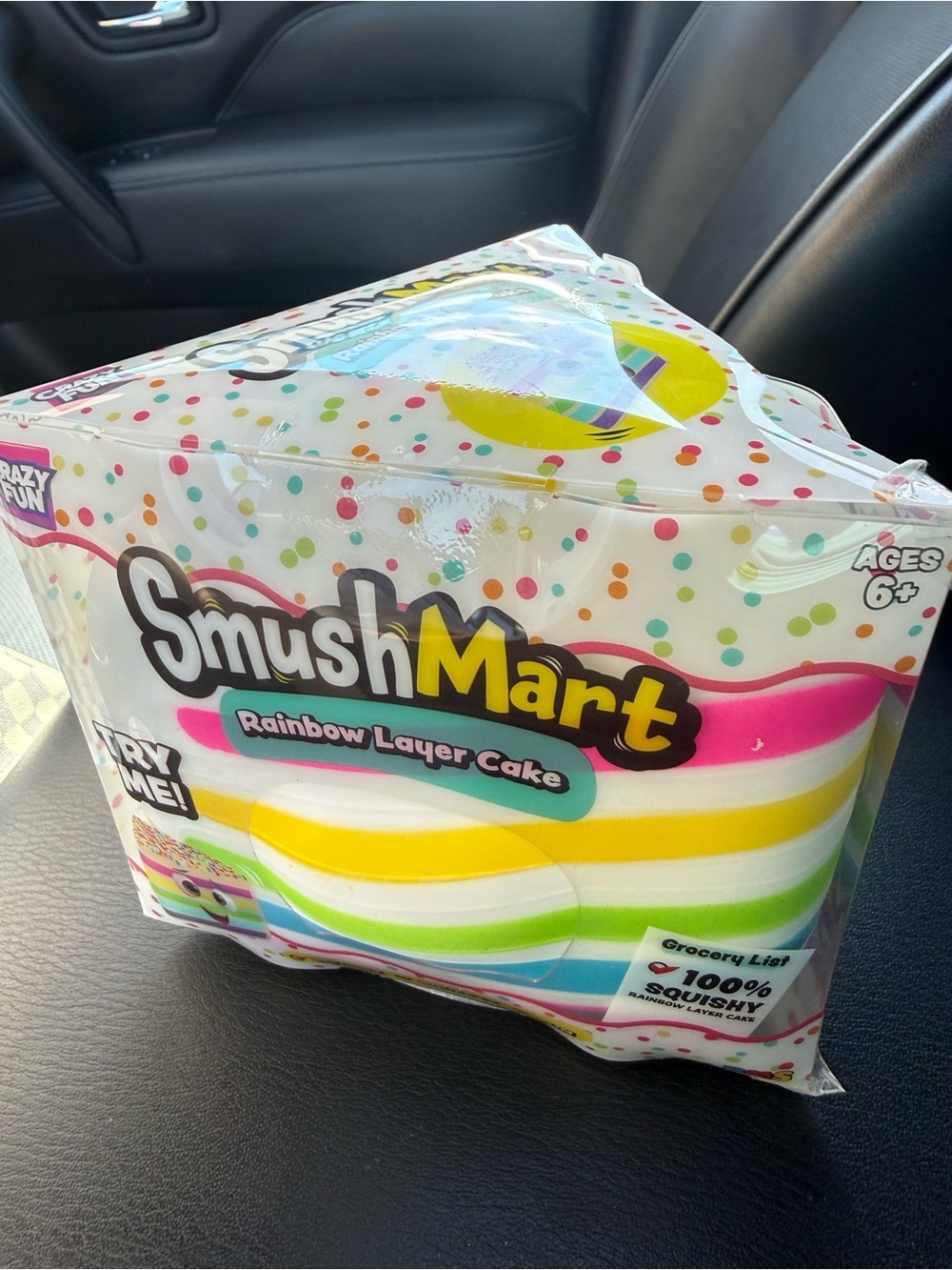 Rainbow Layer Cake Squishy Toy - Multicolor